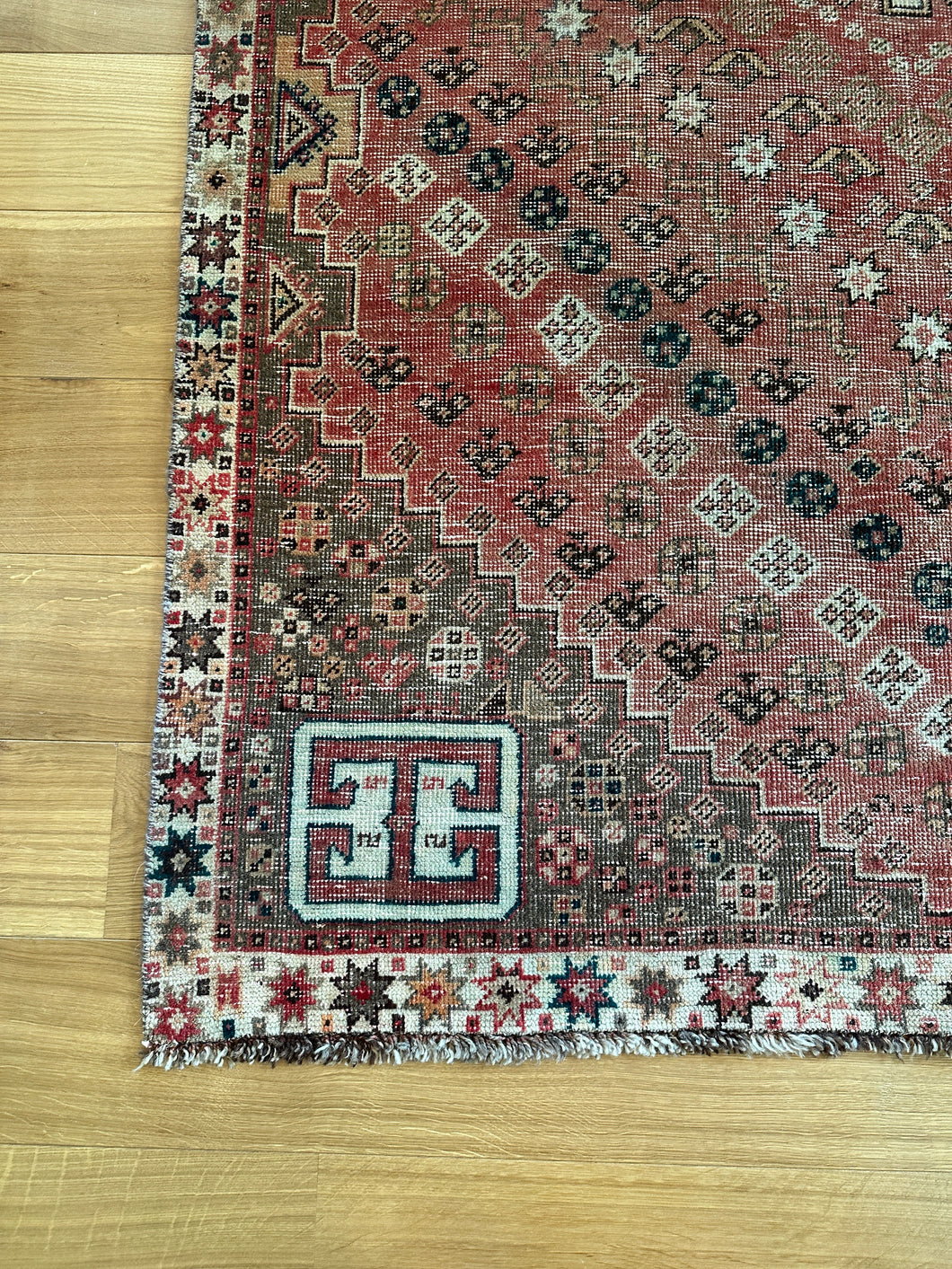 Persian Semi Antique Qashqai Rug
