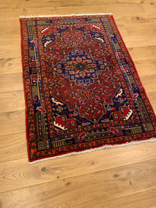 Vintage Persian Senneh Rug